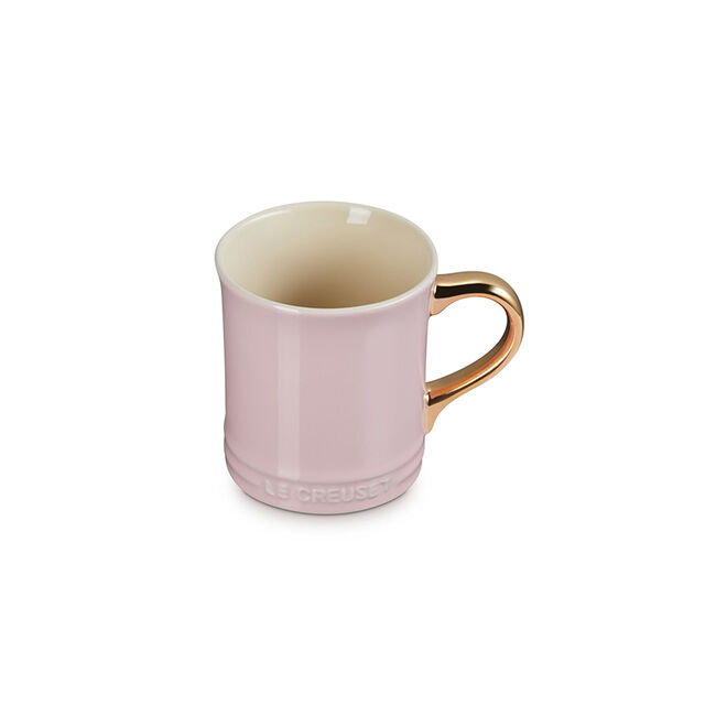 Vancouver Mug with Gold HandleChiffon Pink, view 3